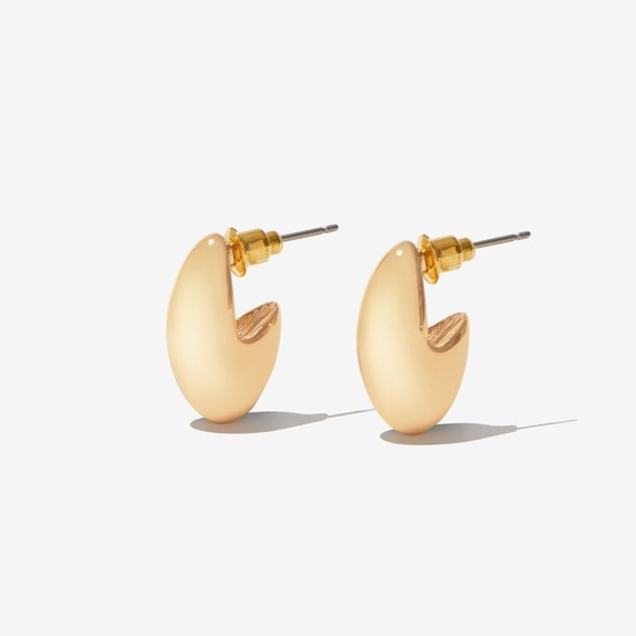 8 OTHER REASONS Charlotte Hoop Set Gold - Picture 4 of 5